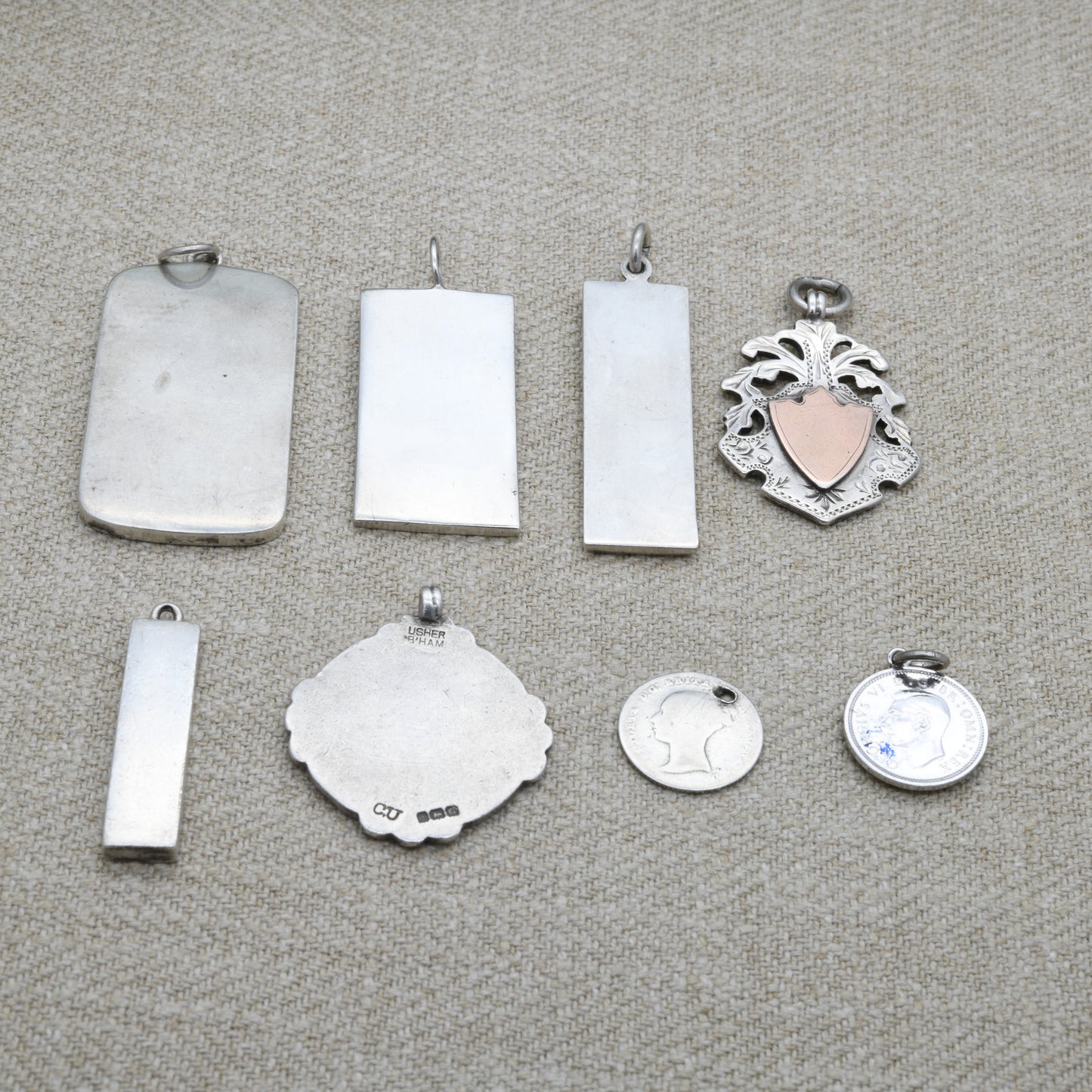 8 x Silver Pendants RESERVED Lynn