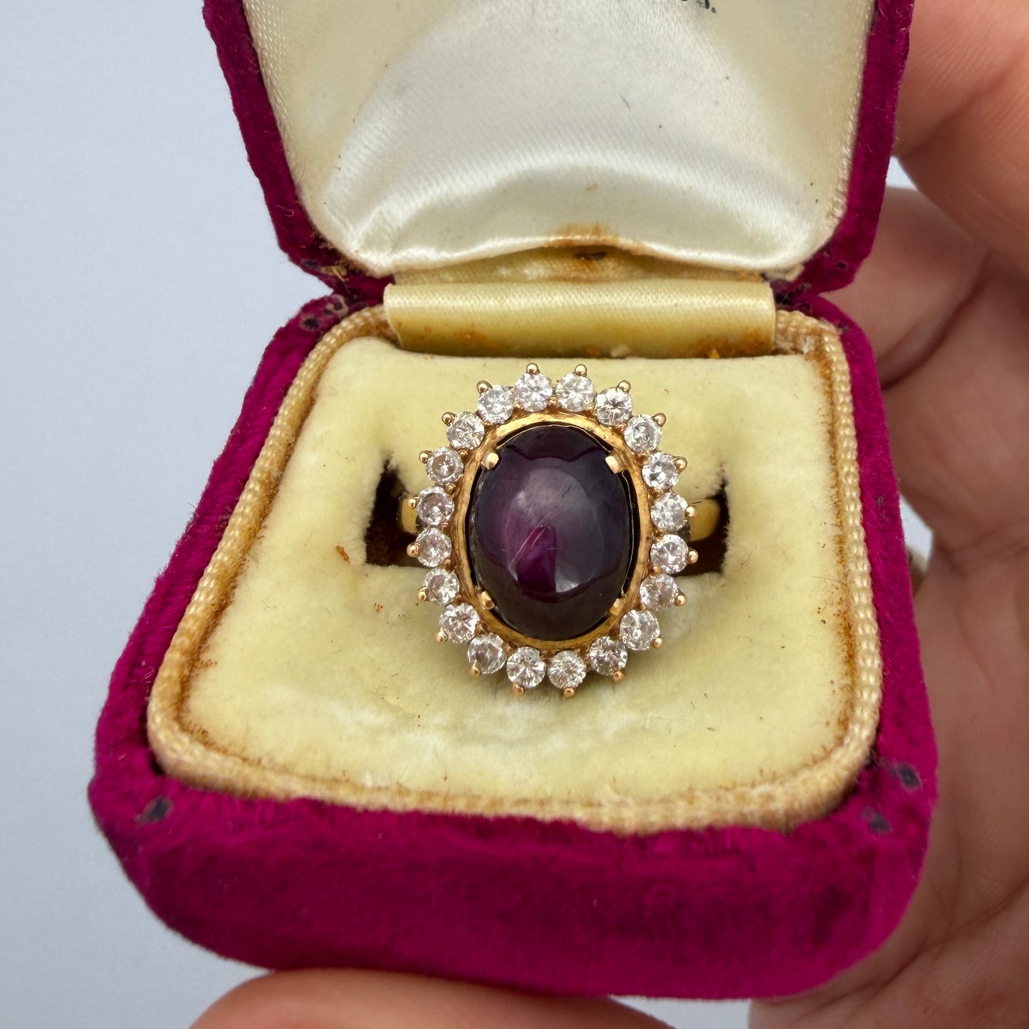 18ct Gold Star Ruby and Diamond Ring
