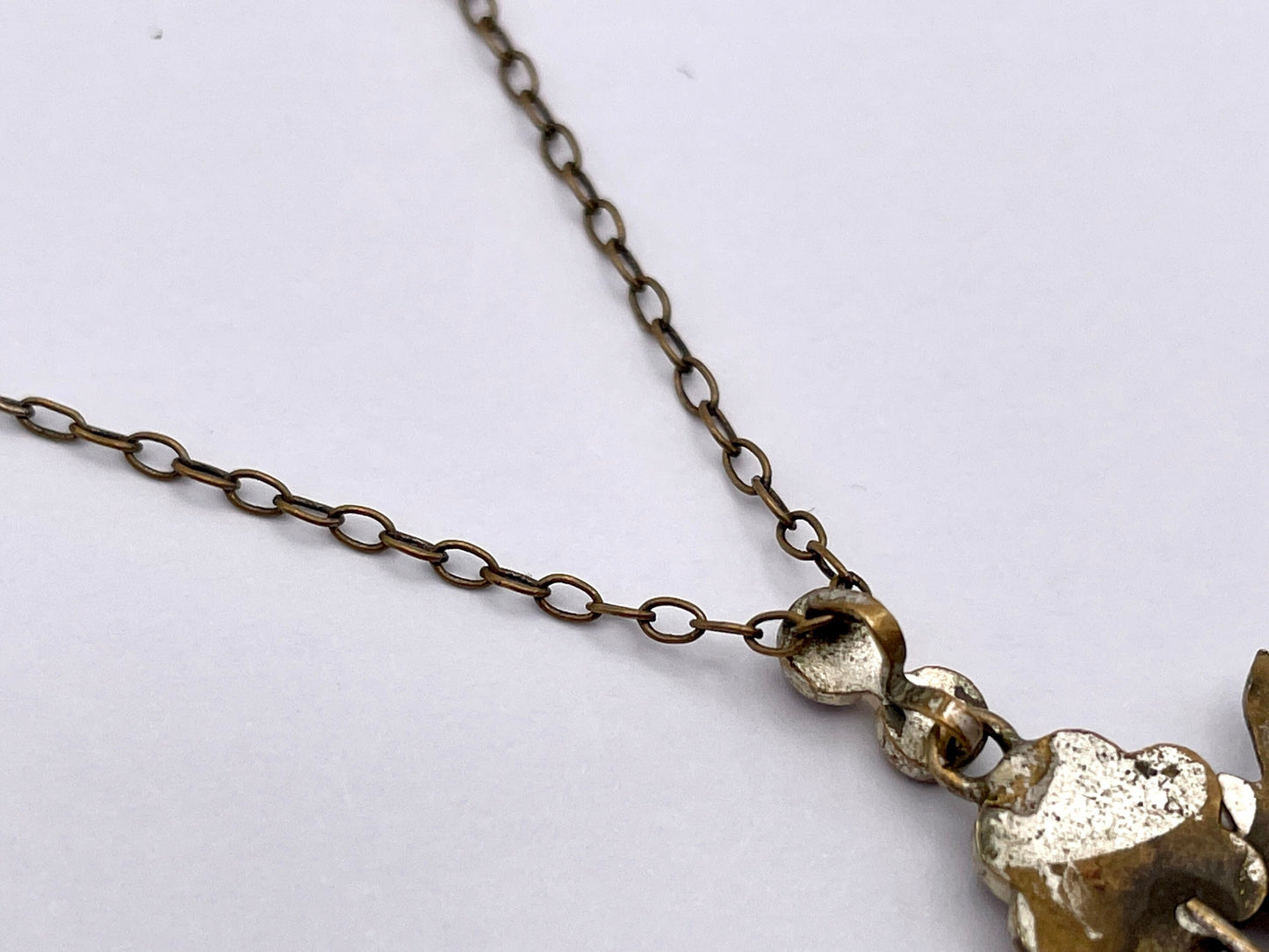Vintage Arts and Crafts Style Necklace - Floral / Flowers / 1950s / 1960s / Kitsch / Jardiniere / Pendant