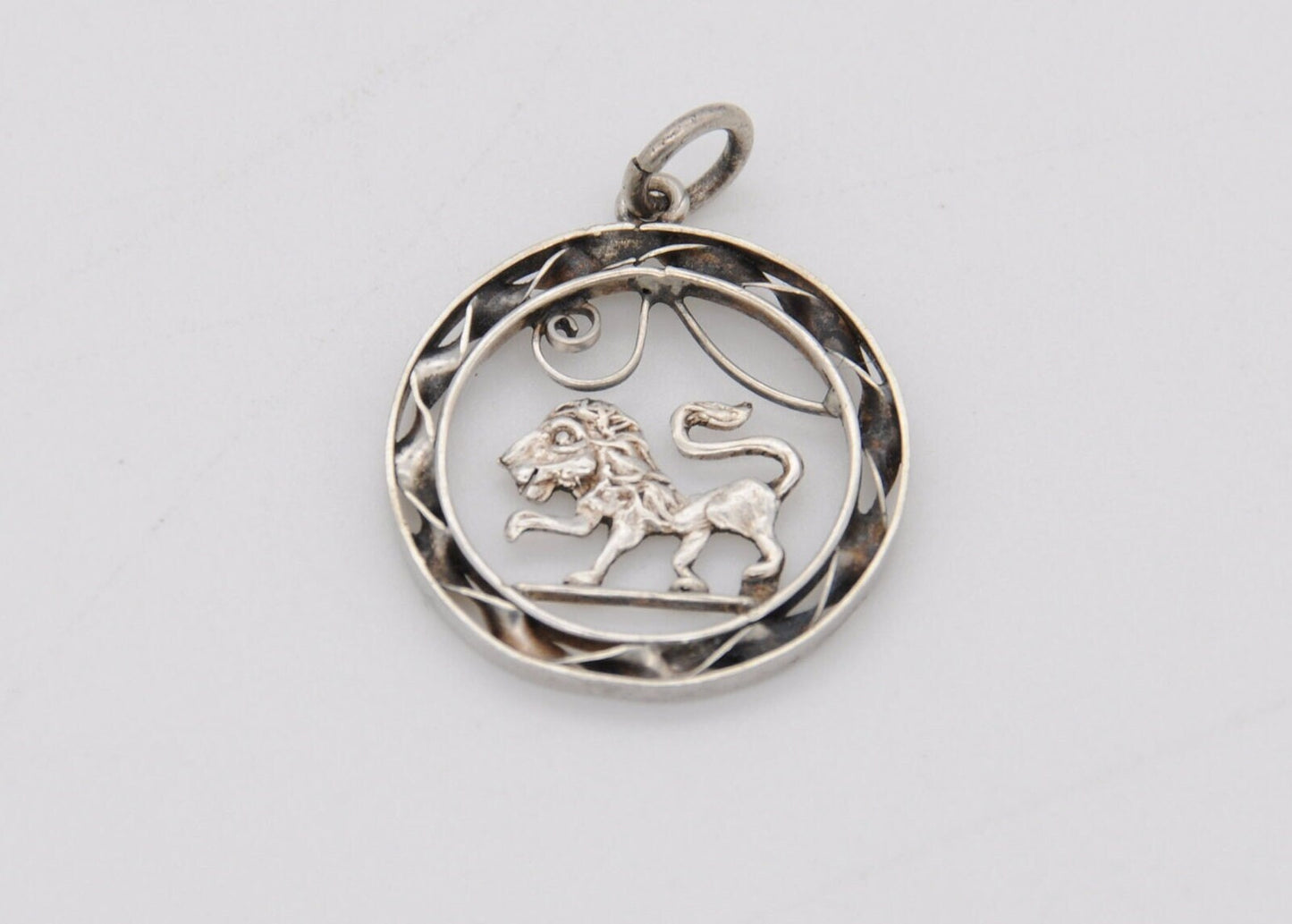 Vintage Silver Lion Charm / Pendant - 950 Silver / Animal / Friendship Gift / Ornate / Detailed / Charm Bracelet