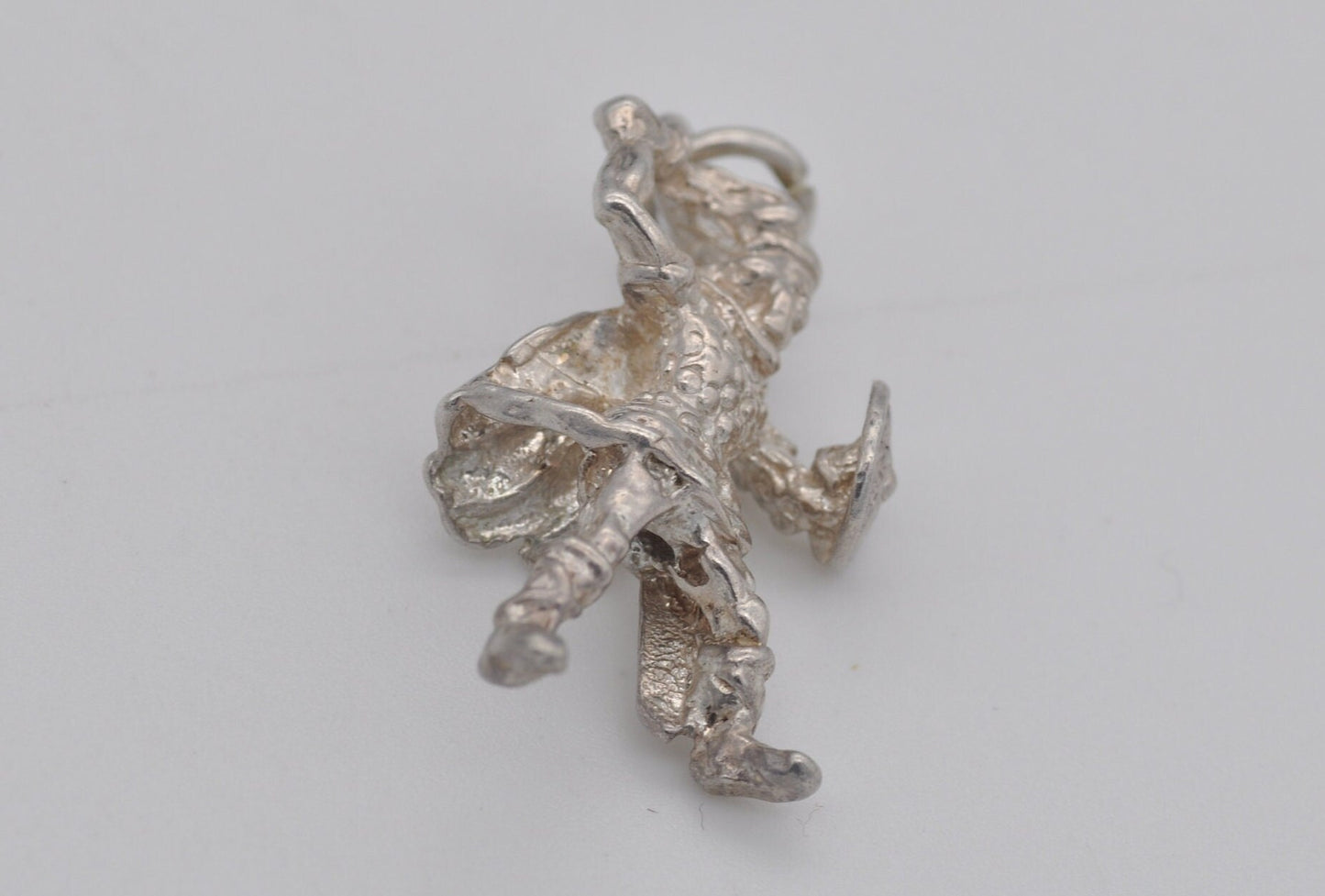 Vintage Silver Viking Warrior Charm / Pendant - Viking Charm / Warrior Charm / Fighter / Norse / Sword / Charm Bracelet