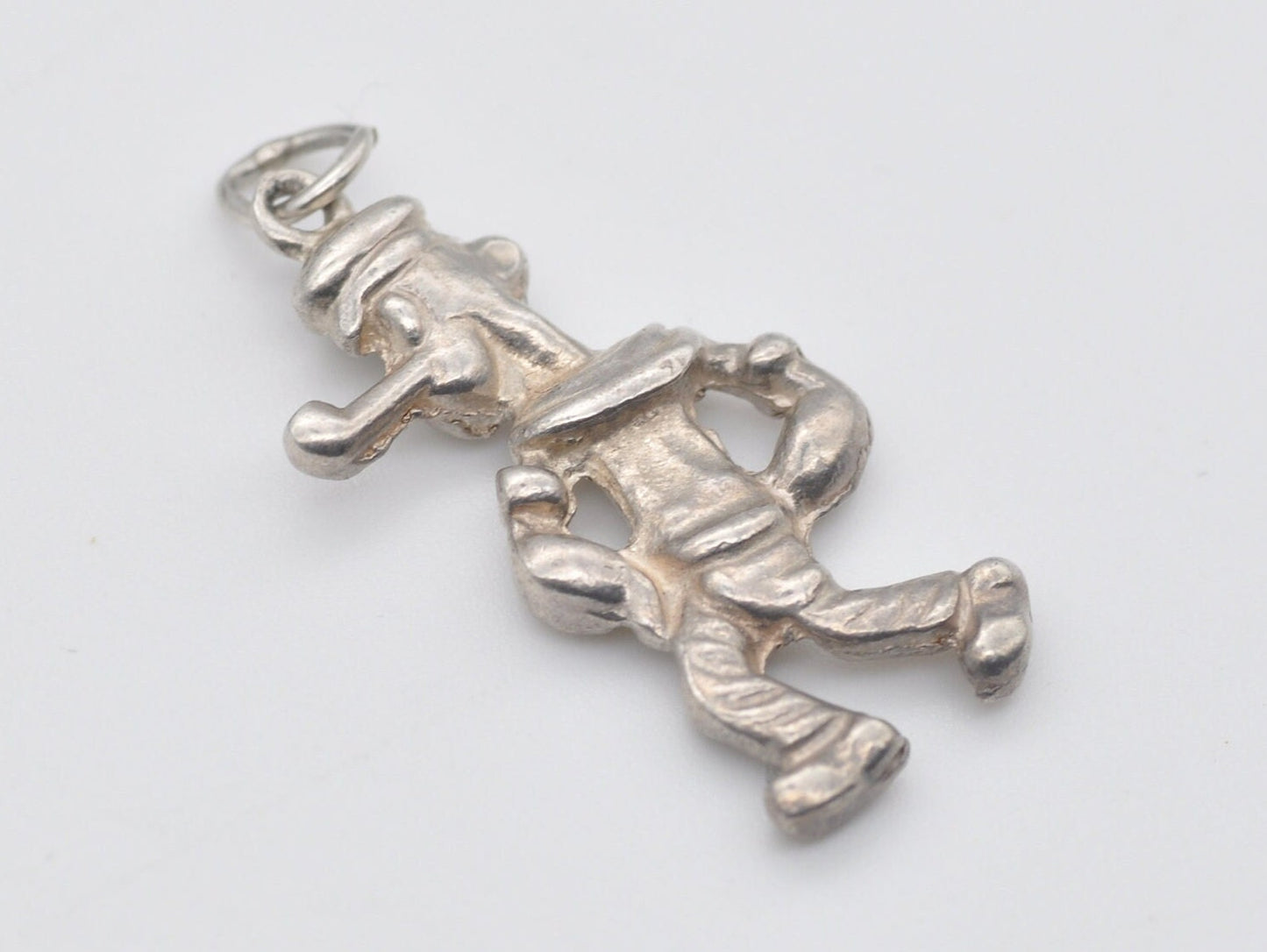 Vintage Silver Popeye Charm / Pendant - Character / Detailed / Charm Bracelet