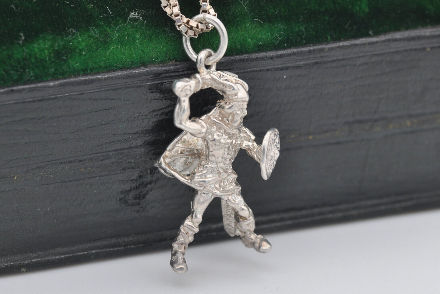 Vintage Silver Viking Warrior Charm / Pendant - Viking Charm / Warrior Charm / Fighter / Norse / Sword / Charm Bracelet