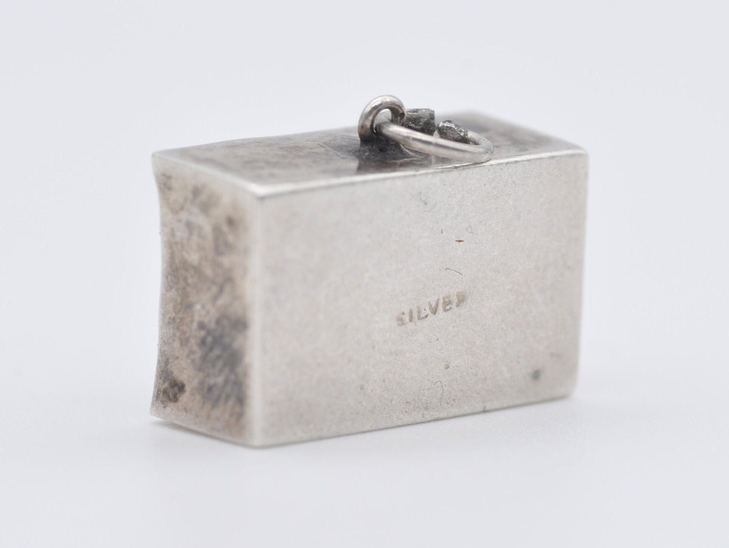 Vintage Sterling Silver 5 Pound Emergency Money Charm / Pendant - In Emergency Break Glass / Interesting / Charm Bracelet