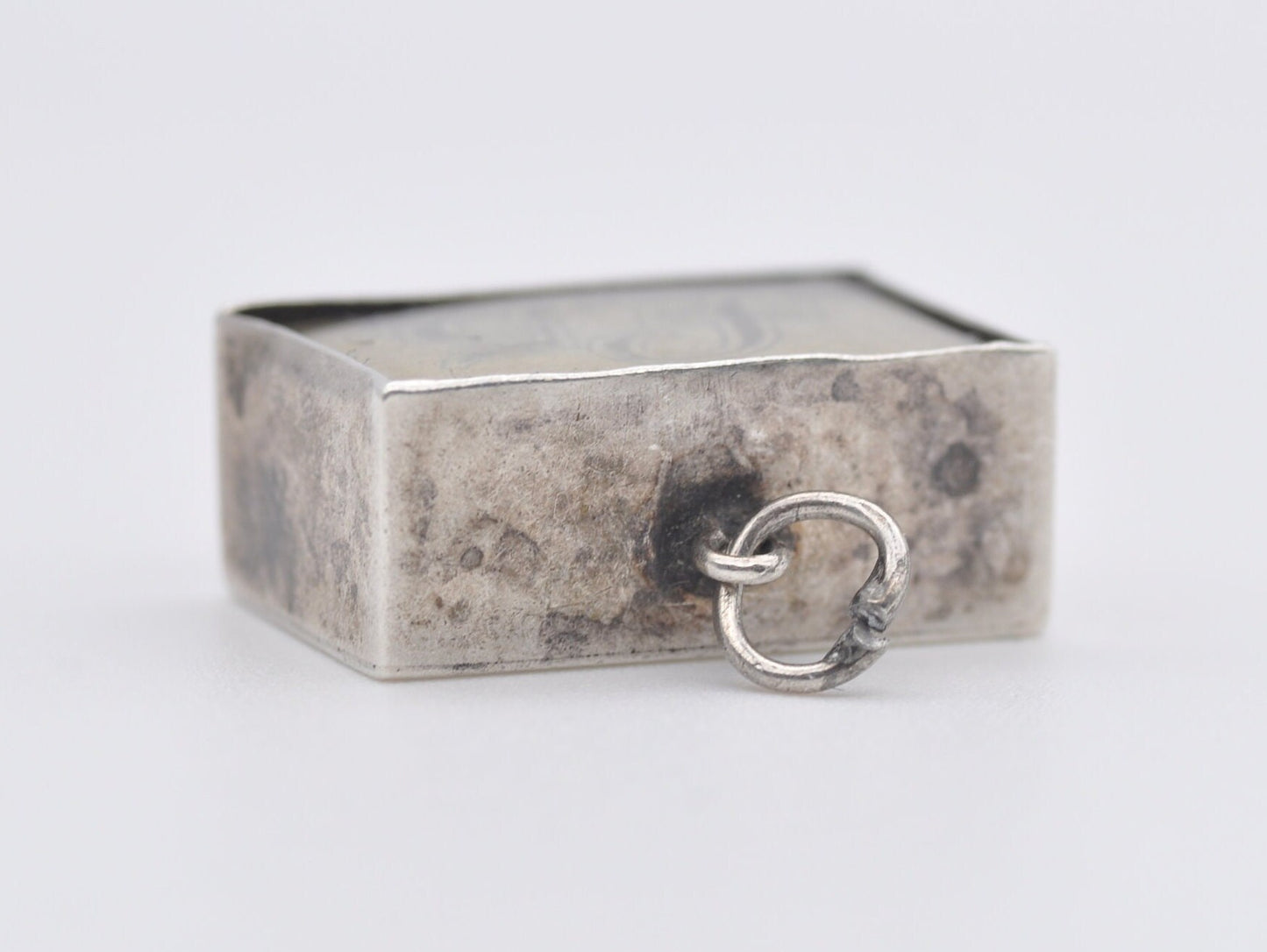 Vintage Sterling Silver 5 Pound Emergency Money Charm / Pendant - In Emergency Break Glass / Interesting / Charm Bracelet