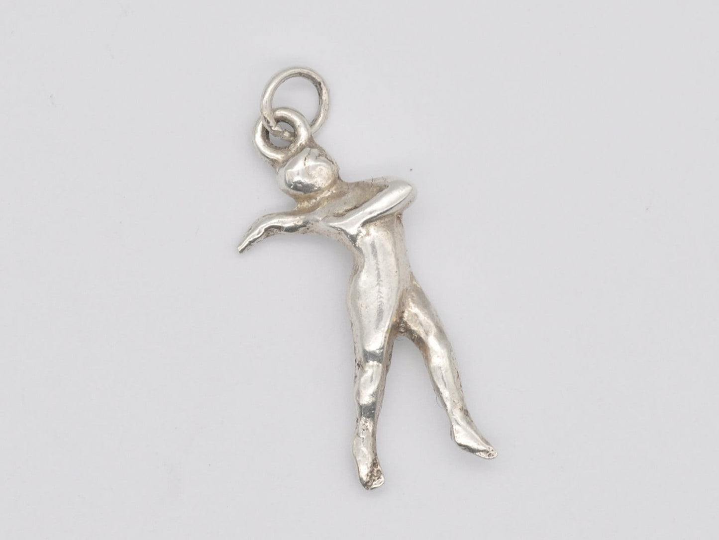 Vintage Sterling Silver Ballet Dancer Charm / Pendant - Ballerina / Dancing / Charm Bracelet