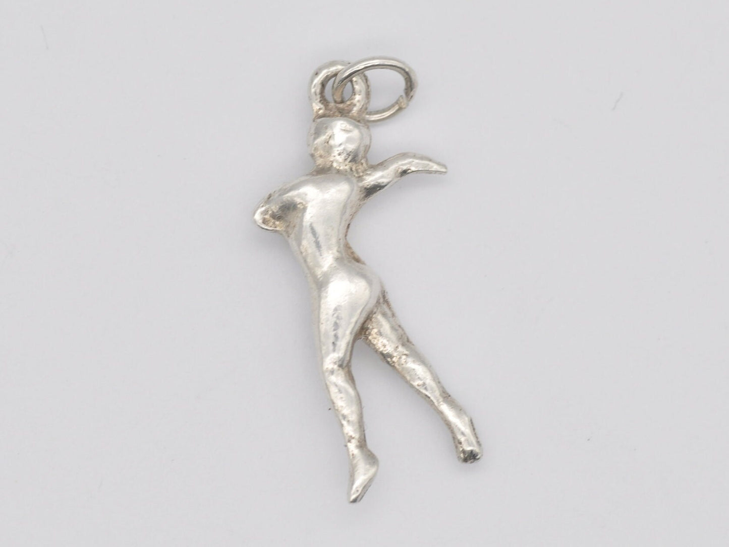 Vintage Sterling Silver Ballet Dancer Charm / Pendant - Ballerina / Dancing / Charm Bracelet