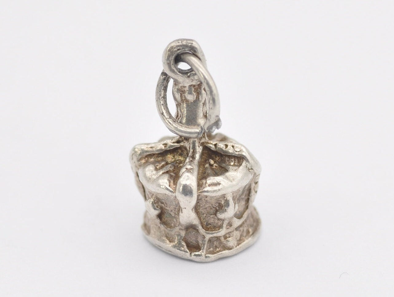 Vintage Sterling Silver Crown Charm / Pendant - Royal / Hat / King / Queen / Charm Bracelet