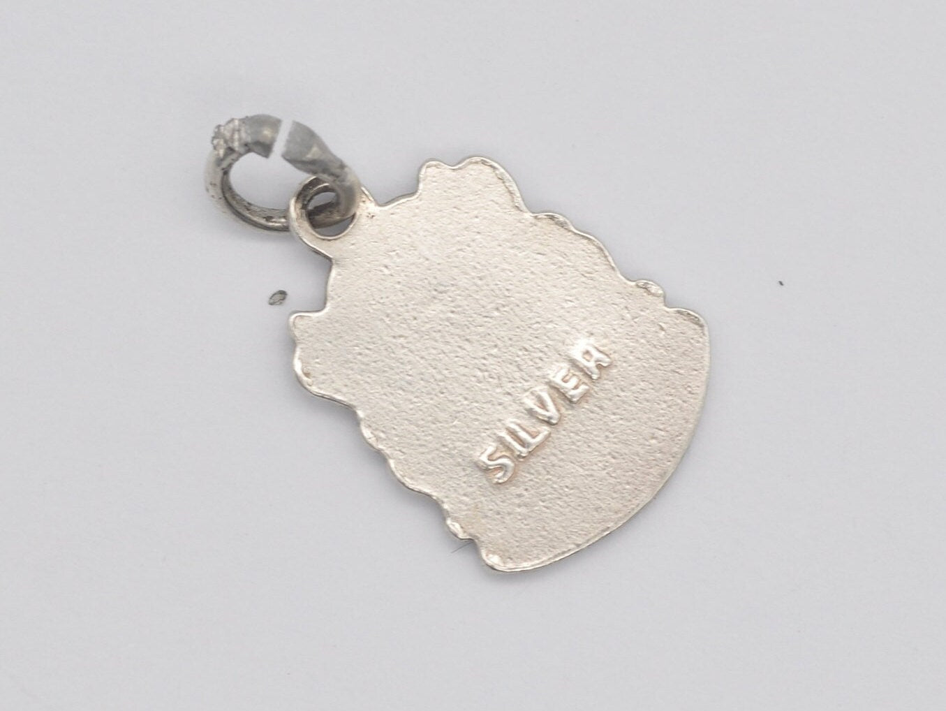 Vintage Sterling Silver and Enamel Ilkeston Souvenir Charm / Pendant - England / Tourist / Derbyshire / Charm Bracelet
