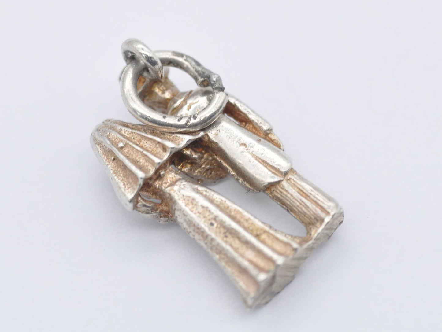 Vintage Silver Married Couple Charm / Pendant - Wedding / Newly Wed / Partners / Love / Charm Bracelet