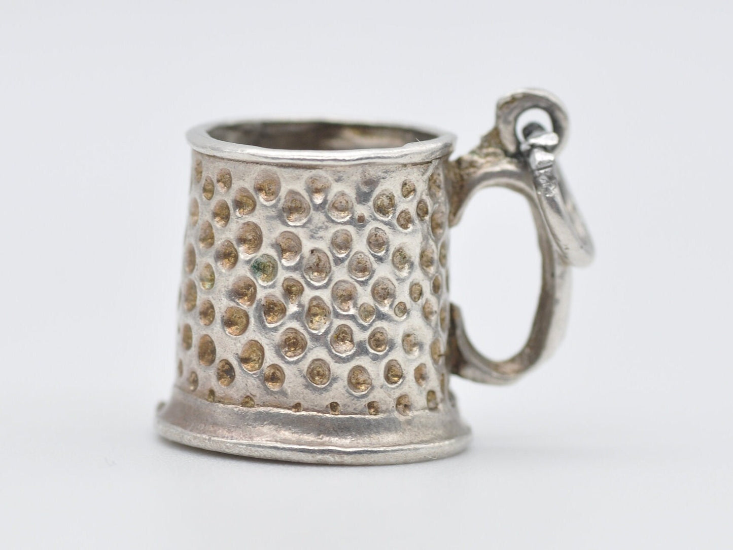Vintage Sterling Silver Tankard Charm / Pendant - Drink / Beer / Cup / Charm Bracelet