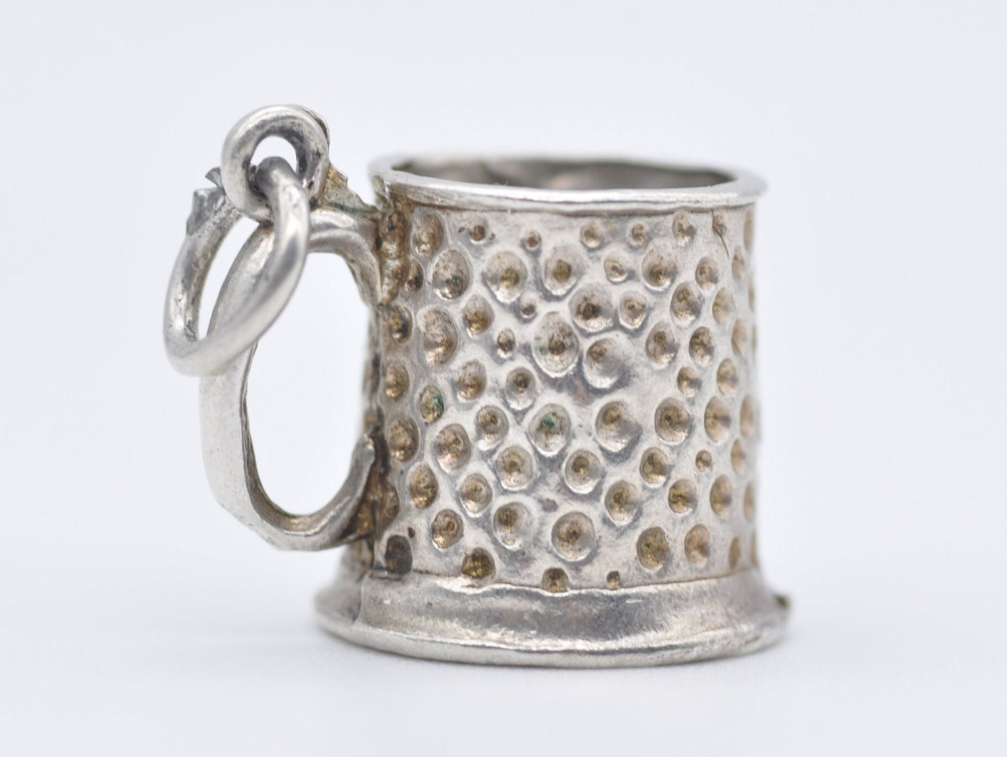 Vintage Sterling Silver Tankard Charm / Pendant - Drink / Beer / Cup / Charm Bracelet