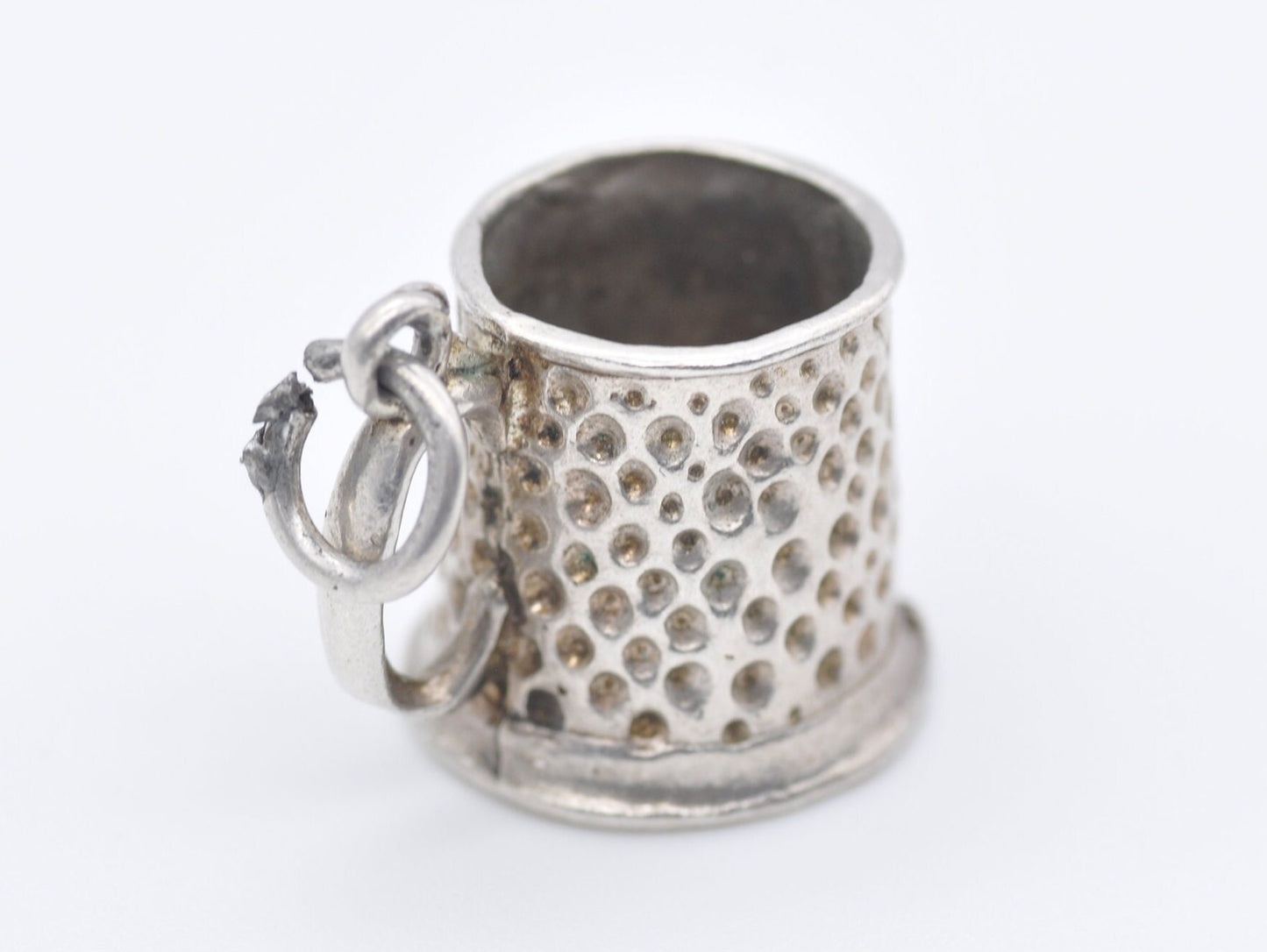 Vintage Sterling Silver Tankard Charm / Pendant - Drink / Beer / Cup / Charm Bracelet