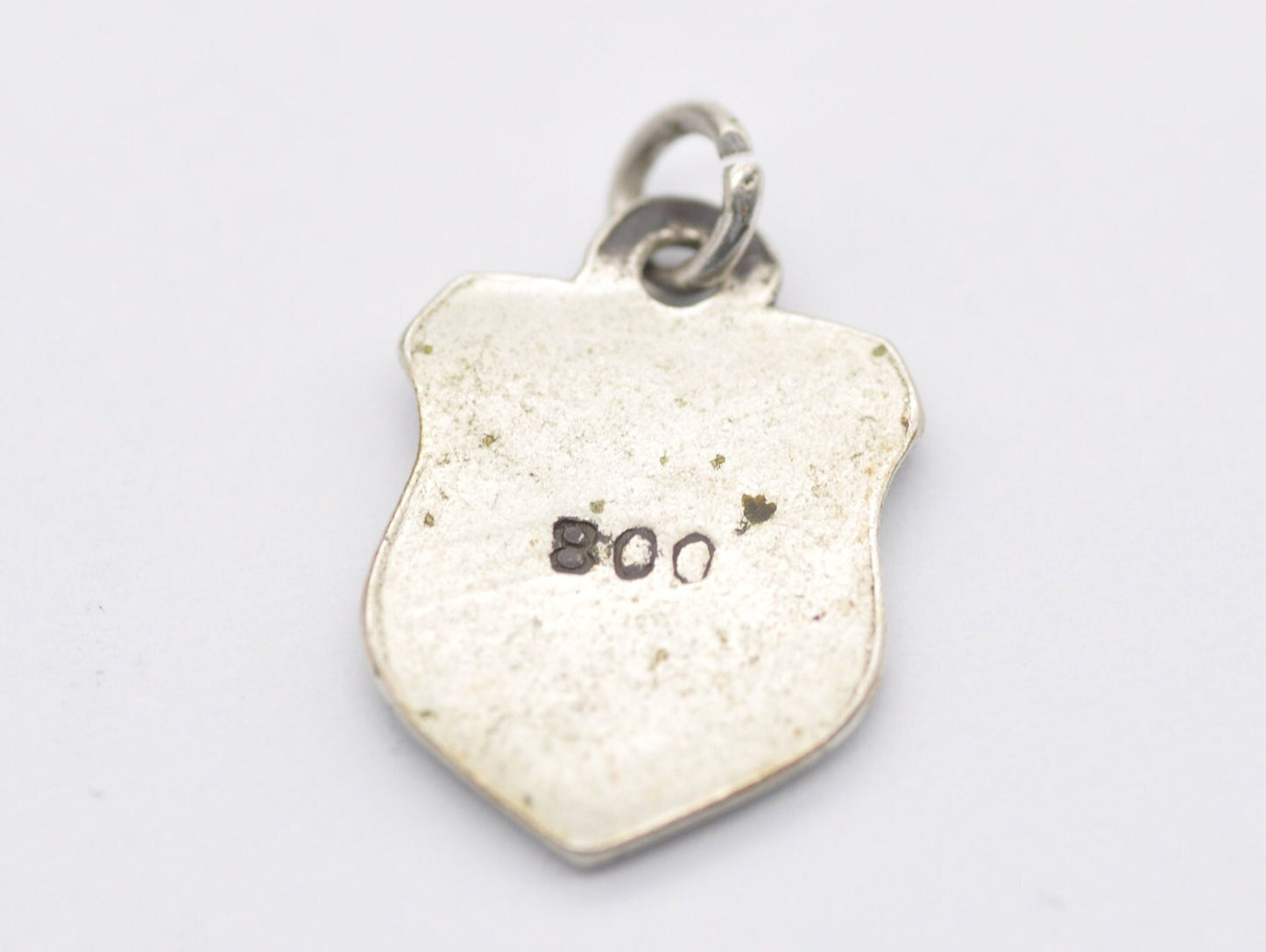 Vintage Silver and Enamel Düsseldorf Souvenir Charm / Pendant - Dusseldorf / Tourist / German / Germany / Charm Bracelet / 800