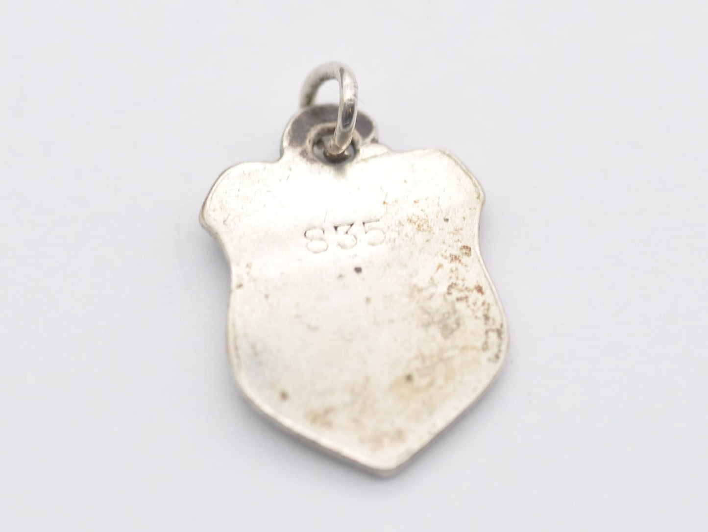 Vintage Silver Ehrwald Enamel Souvenir Charm / Pendant - Austria / Austrian / Tourist / 835