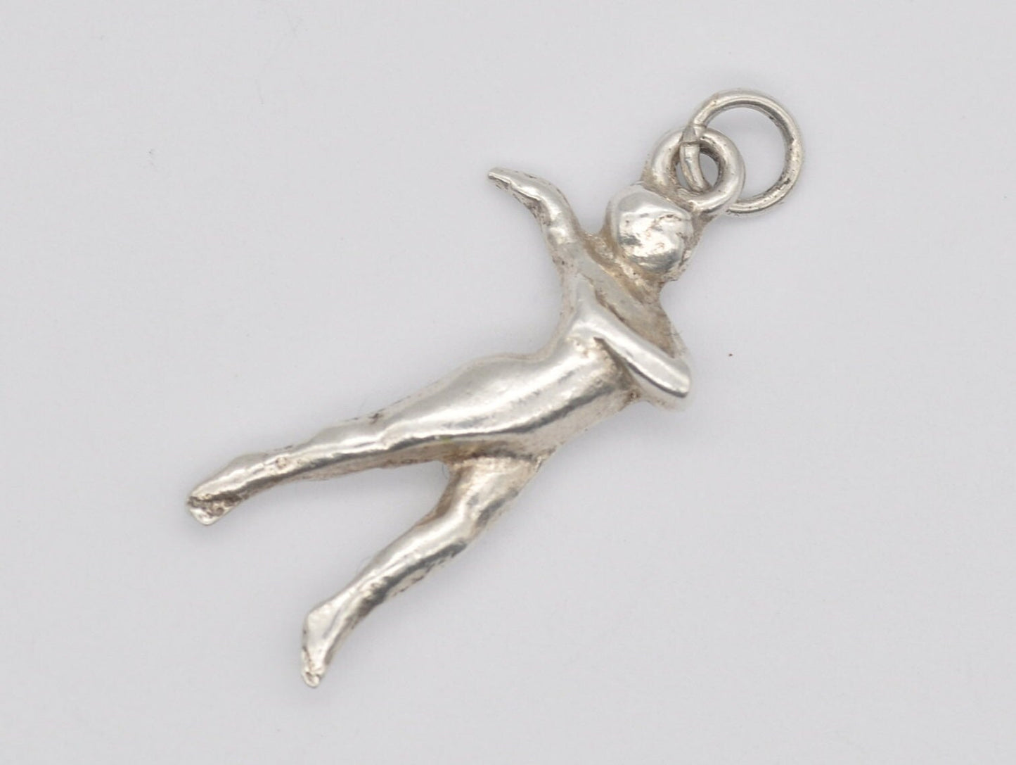 Vintage Sterling Silver Ballet Dancer Charm / Pendant - Ballerina / Dancing / Charm Bracelet