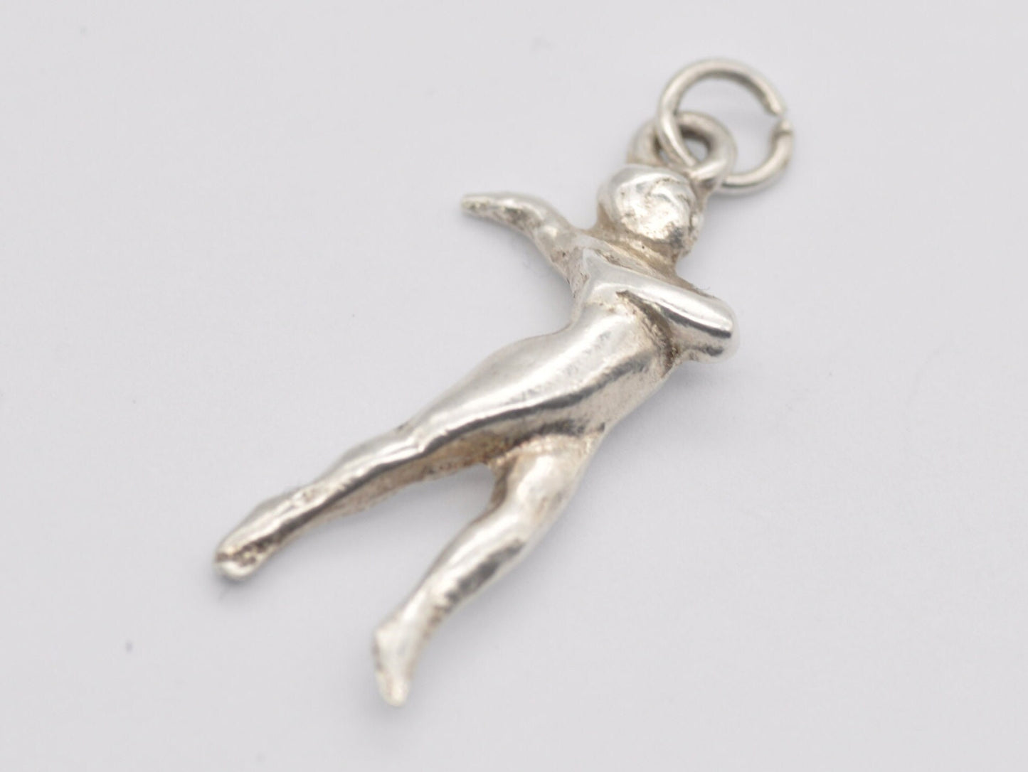 Vintage Sterling Silver Ballet Dancer Charm / Pendant - Ballerina / Dancing / Charm Bracelet