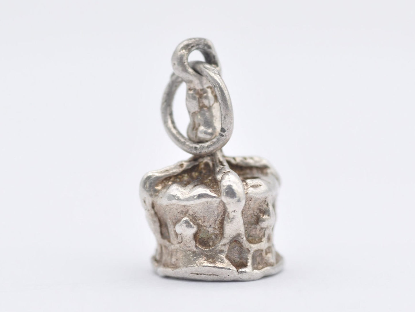 Vintage Sterling Silver Crown Charm / Pendant - Royal / Hat / King / Queen / Charm Bracelet