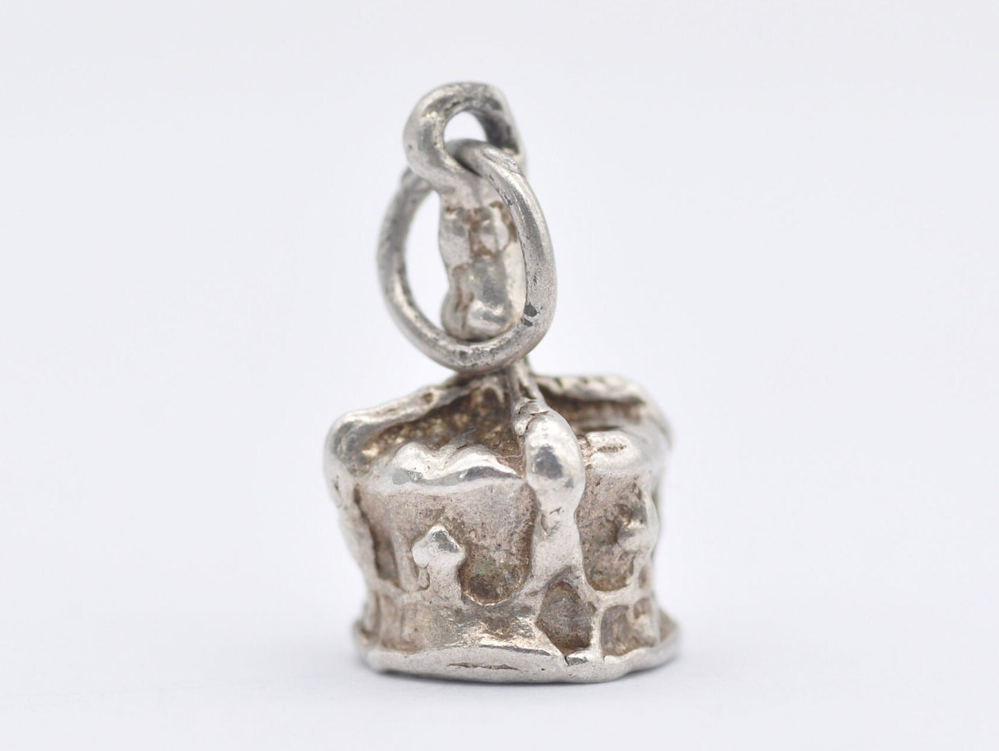 Vintage Sterling Silver Crown Charm / Pendant - Royal / Hat / King / Queen / Charm Bracelet