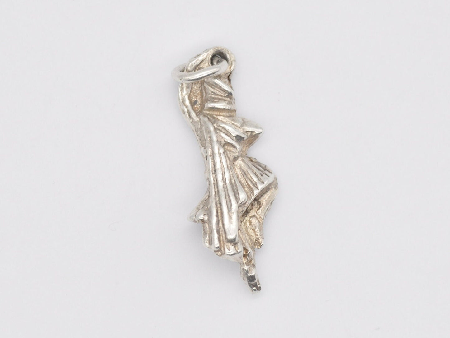 Vintage Sterling Silver Dancer Charm / Pendant - Ballet / Ballerina / Dancing Woman / Dress / Spinning / Charm Bracelet