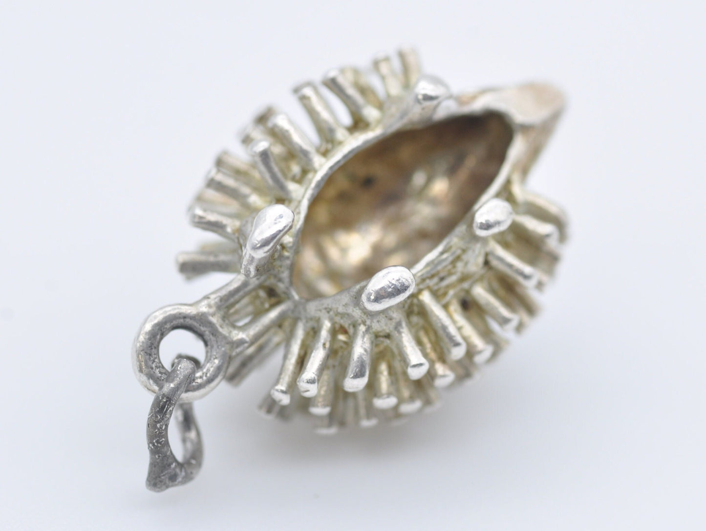 Vintage Sterling Silver Hedgehog Charm / Pendant - Animal / Nature / Woodland / Charm Bracelet