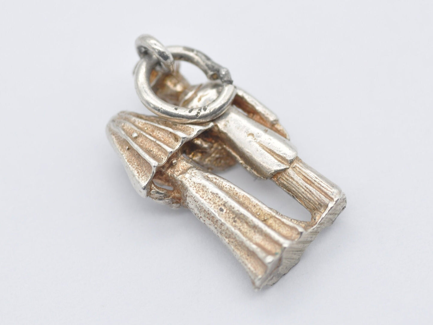 Vintage Silver Married Couple Charm / Pendant - Wedding / Newly Wed / Partners / Love / Charm Bracelet