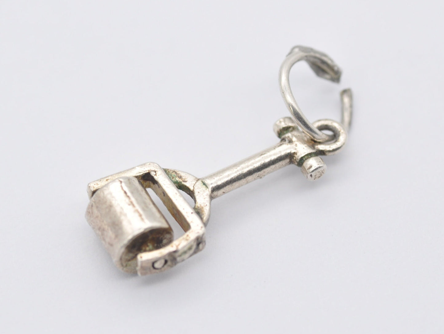 Vintage Sterling Silver Roller Charm / Pendant - Lawn / Garden / Charm Bracelet