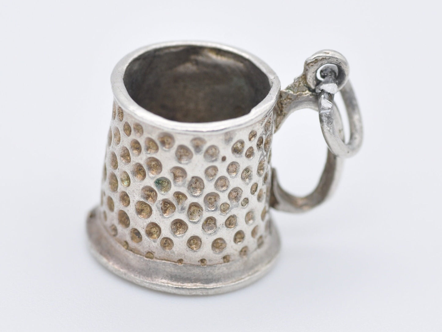 Vintage Sterling Silver Tankard Charm / Pendant - Drink / Beer / Cup / Charm Bracelet