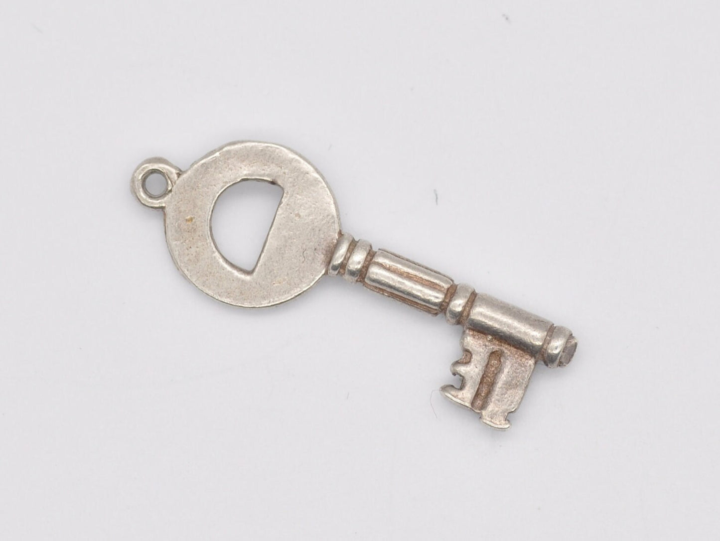 Vintage Sterling Silver 21 Key Charm / Pendant