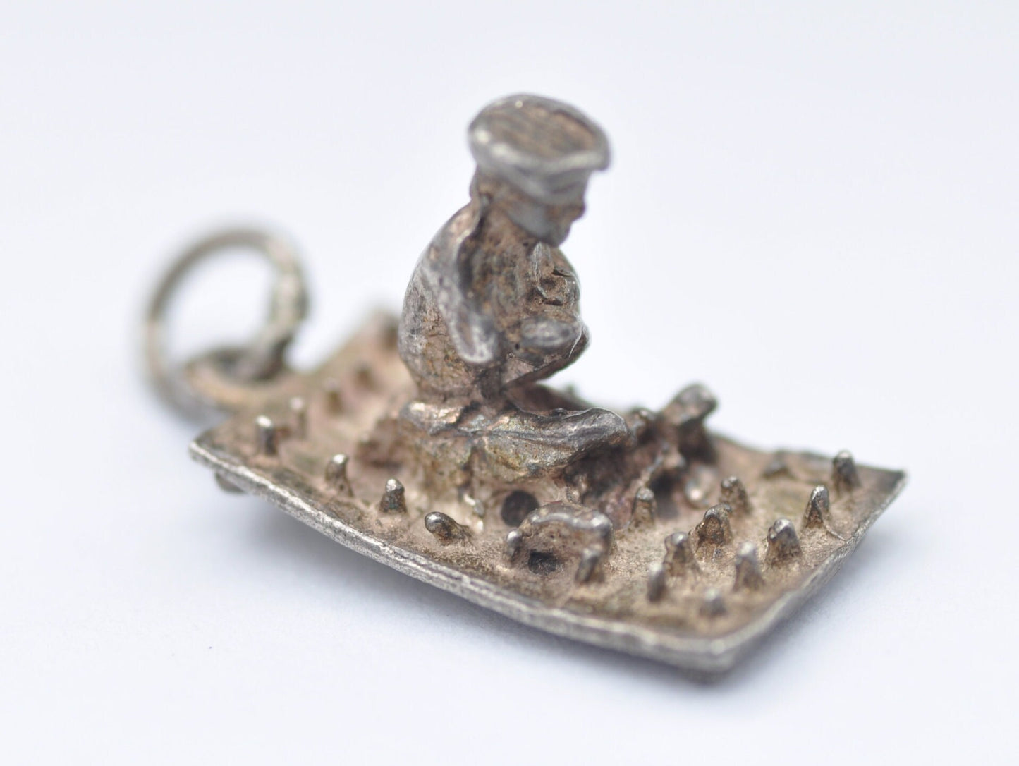 Vintage Sterling Silver Bed of Nails Charm / Pendant