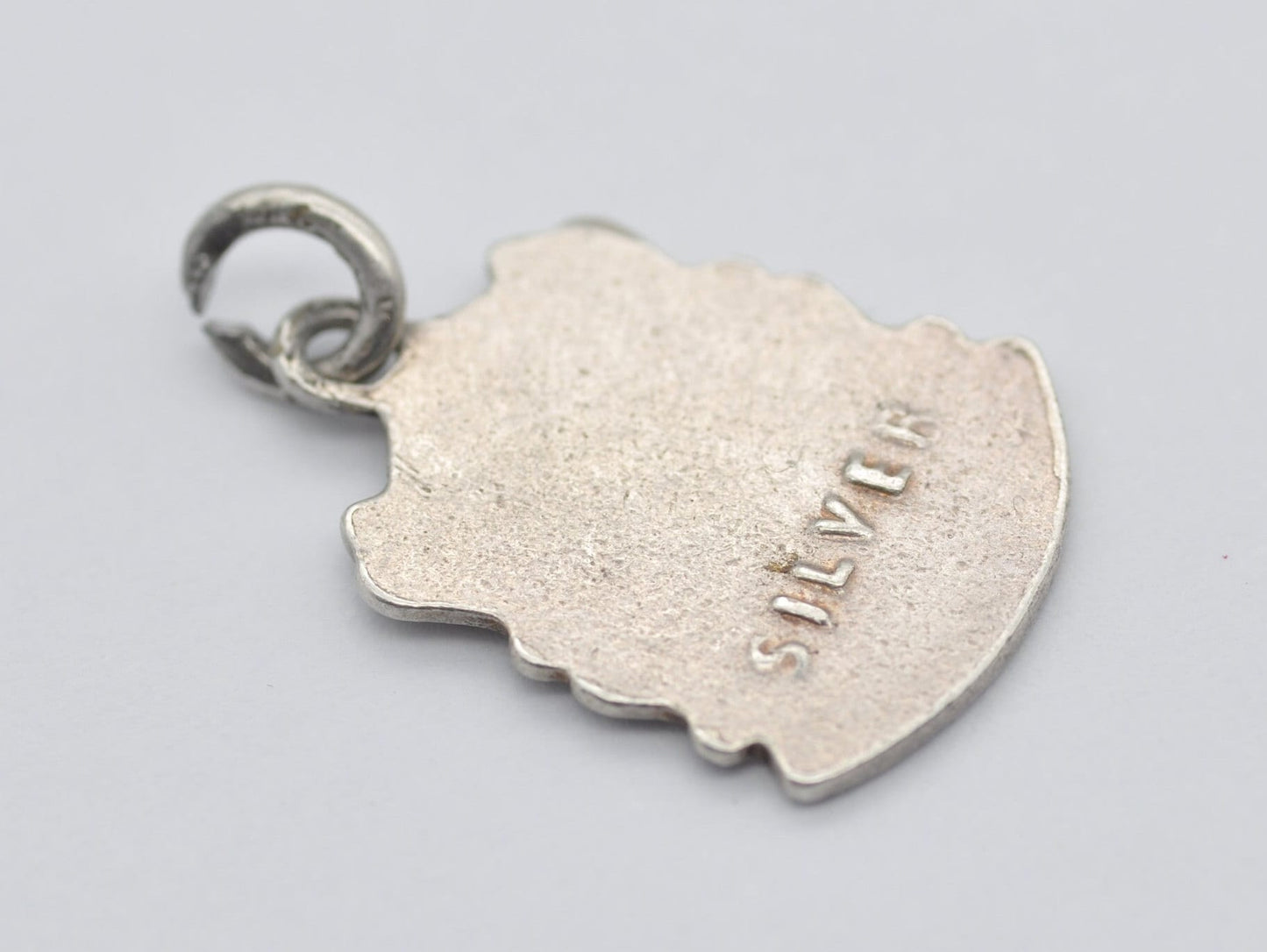 Vintage Sterling Silver Llandudno Enamel Souvenir Shield Charm / Pendant