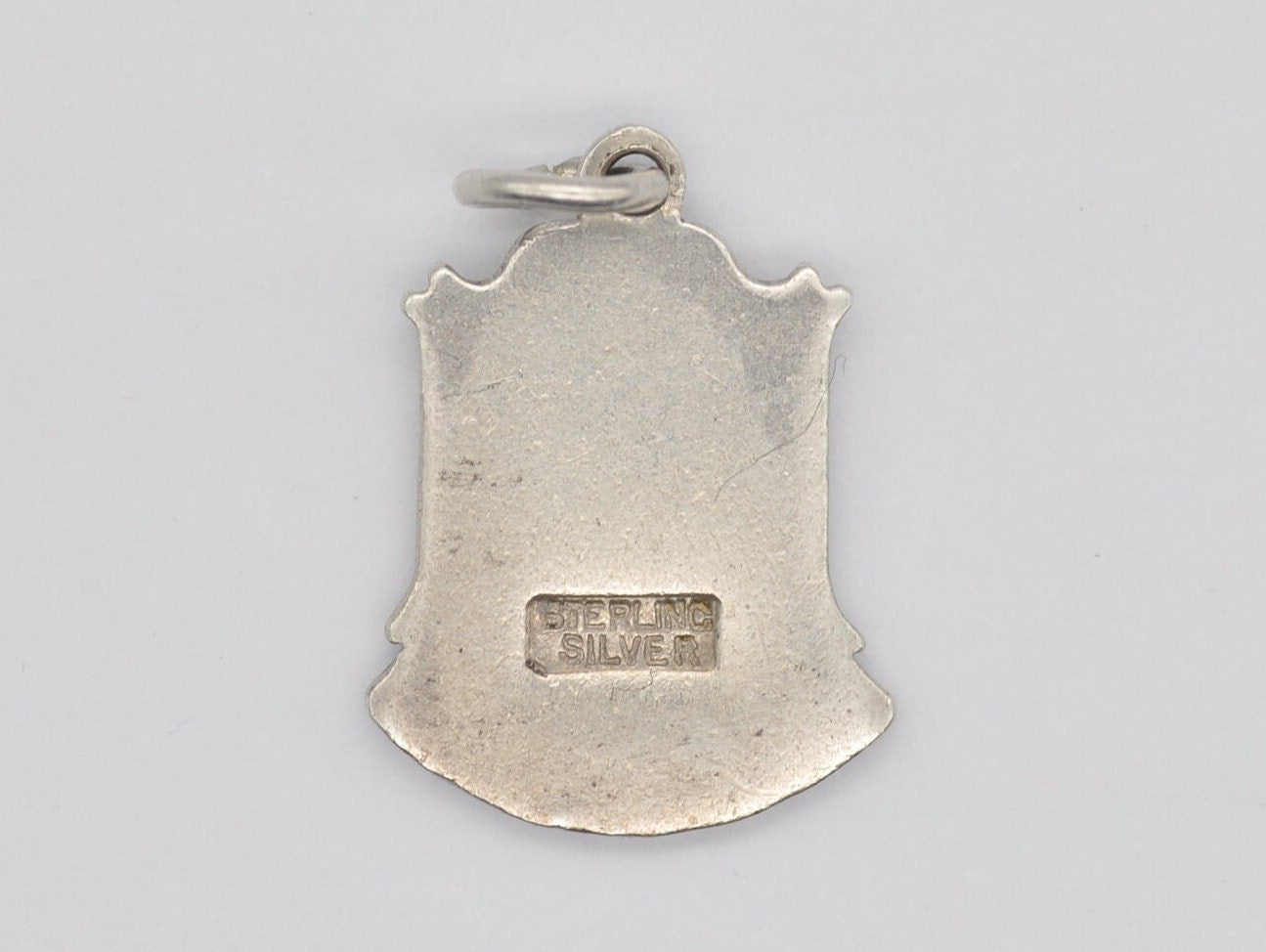 Vintage Sterling Silver Morecambe Enamel Souvenir Charm / Pendant