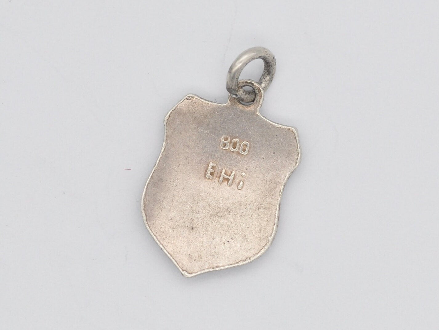 Vintage Silver and Enamel Bammental Souvenir Shield Charm / Pendant - Tourist / Travel / Germany / Charm Bracelet / 800