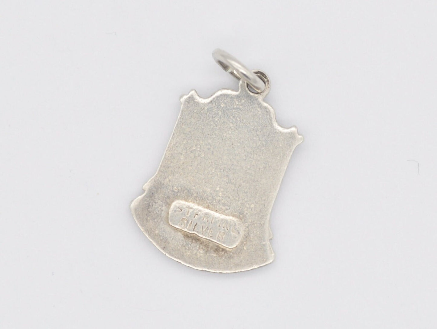 Vintage Sterling Silver Dumfries Enamel Souvenir Shield Charm / Pendant - Scotland / Scottish / Tourist / 925 / Charm Bracelet / Scrap Book