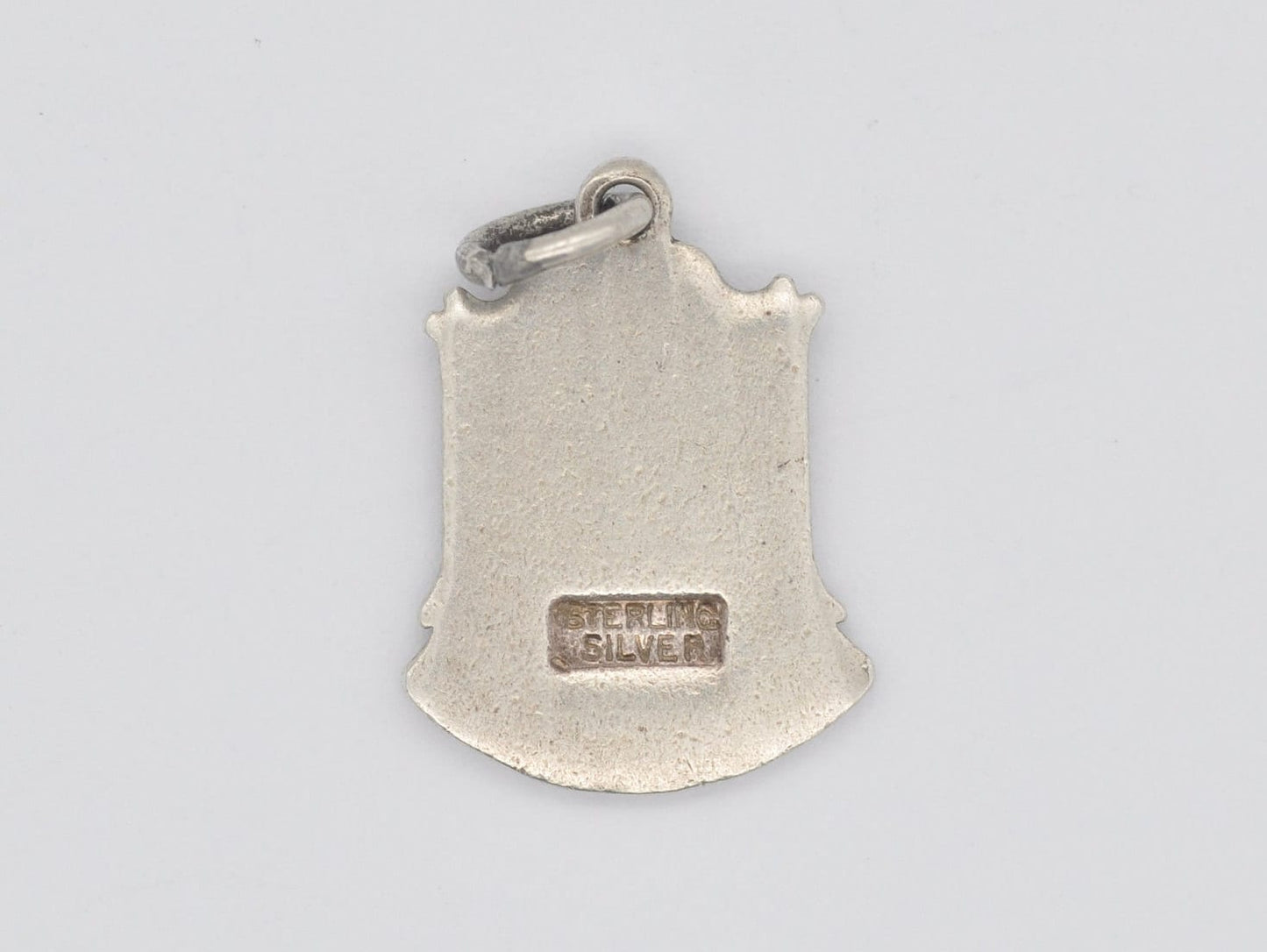 Vintage Sterling Silver Ryde Enamel Souvenir Shield Charm / Pendant - Isle of Wight / England / Tourist / 925 / Charm Bracelet / Scrap Book