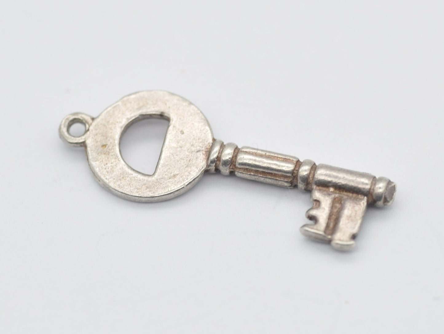 Vintage Sterling Silver 21 Key Charm / Pendant