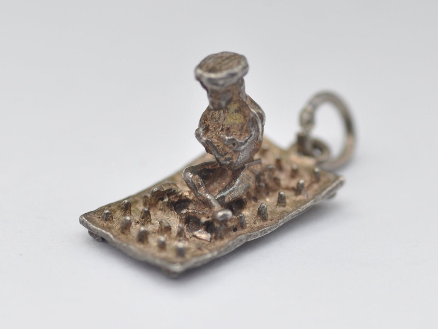 Vintage Sterling Silver Bed of Nails Charm / Pendant