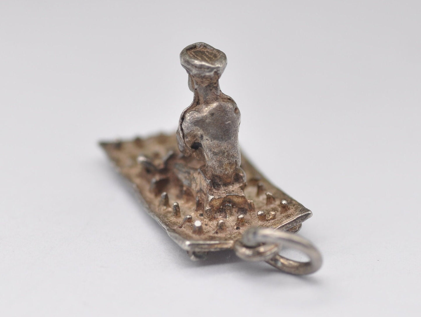 Vintage Sterling Silver Bed of Nails Charm / Pendant