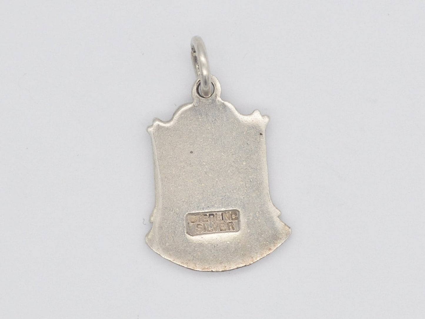 Vintage Sterling Silver Kelso Enamel Souvenir Shield Charm / Pendant