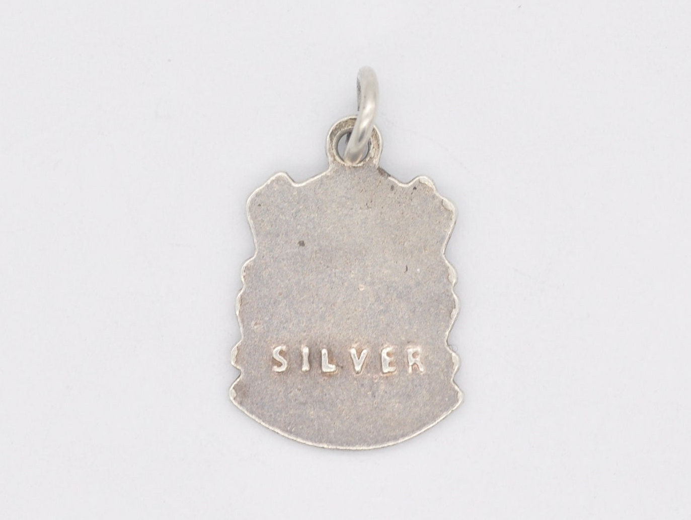 Vintage Sterling Silver Newcastle under Lyme Enamel Souvenir Shield Charm Pendant - England / Tourist / 925 / Charm Bracelet / Scrap Book
