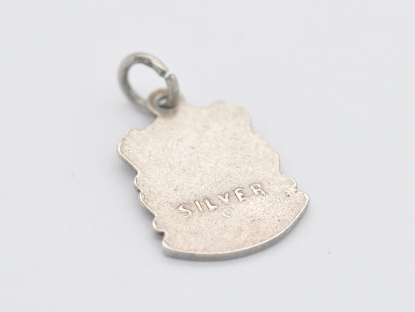 Vintage Sterling Silver Virgo Enamel Shield Charm / Pendant - Star Sign / Zodiac / Horoscope / Astrological / 925 / Charm Bracelet