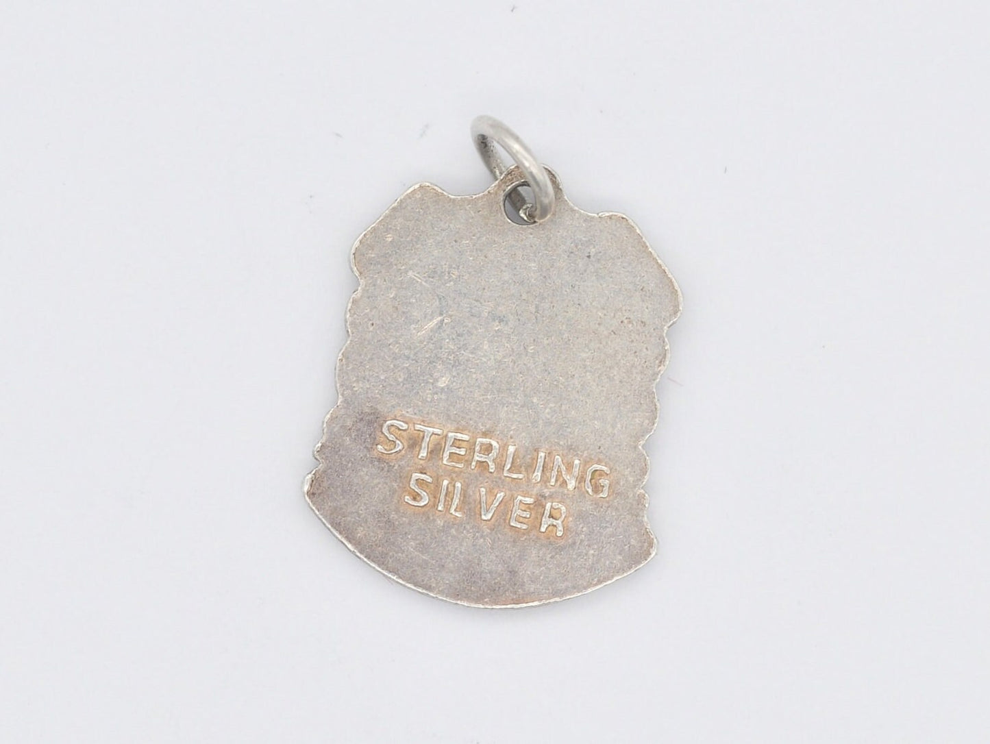Vintage Sterling Silver Falmouth Enamel Souvenir Shield Charm / Pendant - England / Cornwall / Tourist / 925 / Charm Bracelet / Scrap Book