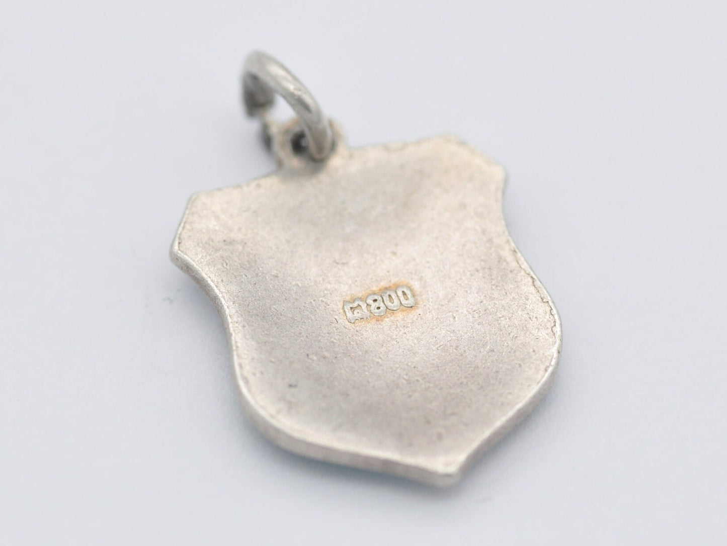 Vintage Silver and Enamel Interlaken Souvenir Shield Charm / Pendant - Switzerland / Tourist / Swiss / Travel / Charm Bracelet / 800