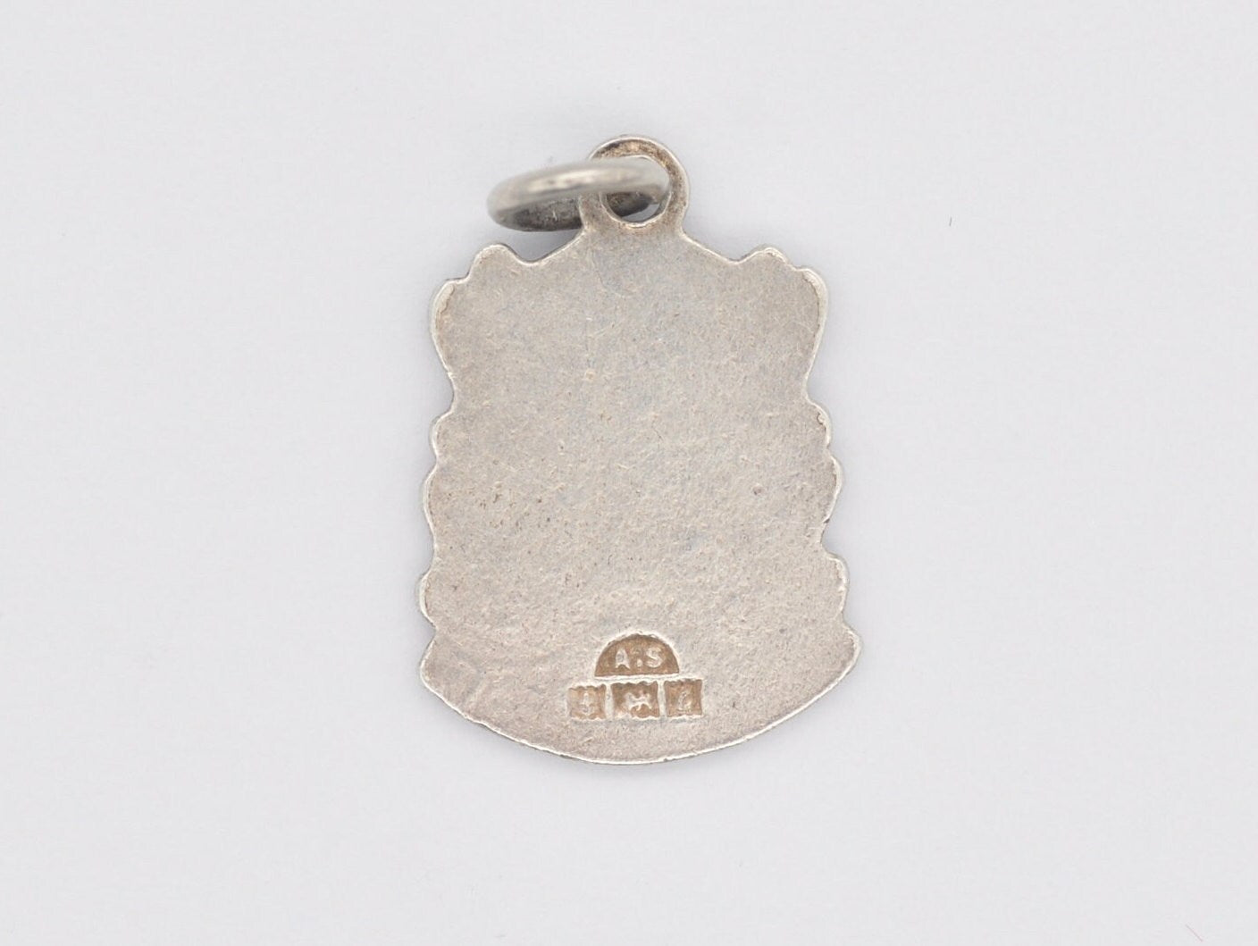 Vintage Sterling Silver Sandown Enamel Souvenir Shield Charm / Pendant - Isle of Wight / Travel / Tourist / Charm Bracelet / Scrap Book