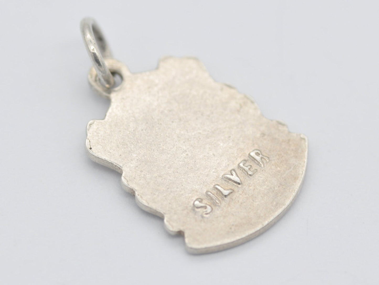 Vintage Sterling Silver Bradford Enamel Souvenir Shield Charm / Pendant - England / Yorkshire / Tourist / 925 / Charm Bracelet / Scrap Book