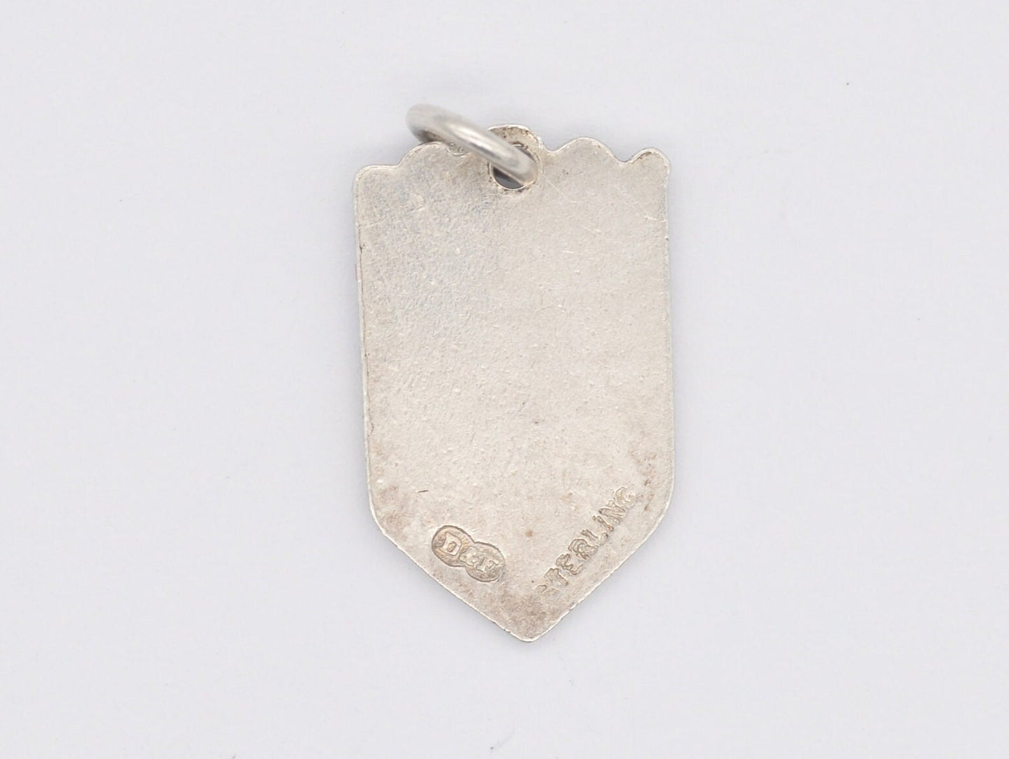 Vintage Sterling Silver Newquay Enamel Souvenir Shield Charm / Pendant - England / Cornwall / Tourist / 925 / Charm Bracelet / Scrap Book