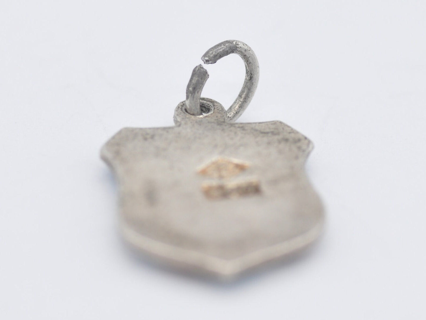 Vintage Silver Jungfraujoch Enamel Souvenir Shield Charm / Pendant - Swiss / Switzerland / Tourist / 800 / Charm Bracelet / Scrap Book