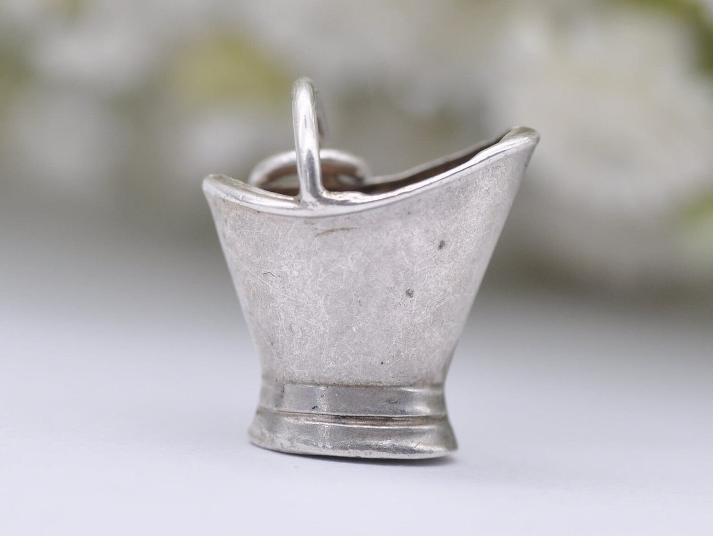 Vintage Silver Champagne Bucket Charm / Pendant - Drinking / Alcohol / Charm Bracelet
