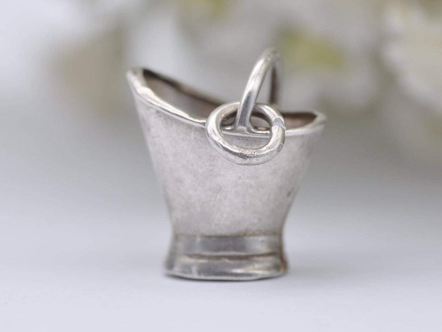 Vintage Silver Champagne Bucket Charm / Pendant - Drinking / Alcohol / Charm Bracelet