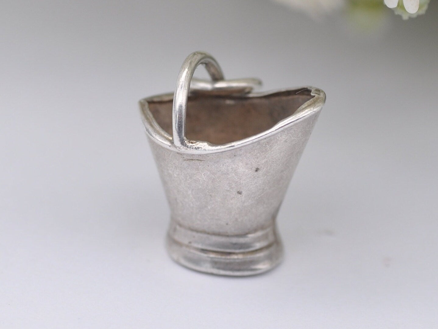 Vintage Silver Champagne Bucket Charm / Pendant - Drinking / Alcohol / Charm Bracelet